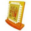 White Pearl Acrylic Temple Decorated with Stone | Dashboard Home Decor Decorative Showpiece