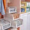 3 Pieces Wardrobe Organizer Set, Foldable & Stackable Polypropylene Closet Basket for Clothes, Cupboard Storage Solution