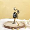 Shivling Idol Brass Sculpture Shiva Shivlingam Puja Abhishek Patra with Trishul and Nag Statue God Figurine Decor Gifts (3 x 2.6 x 4.7 Inches)