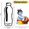 Hand Carved Baby Krishna Resin Sculpture Lord Krishna Makhan Chor Idol,7X 5 Inch (Blue)