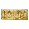 Pure Brass shanku Chakra Hanging with Garuda and Hanuman Wallplate 8 X 3 inches, 600gm Weight