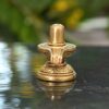 Brass Shiva Idol, 3 x 2 x 1.5 Inches, Gold Finish
