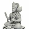 Shri Hanuman Idol Bajrang Bali Idol/Shri Hanuman ji Murti to Protect from All Kind of Negative Energy/for Good Luck, Success and Prosperity (White)