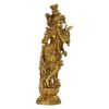 Krishna Brass Idol Statue - 14 Inches - Home Decor Gift