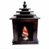 Version 1.0.0 Sai Baba Statue with Wooden Temple Marble Idol, 8 Inch