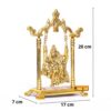 Radha Krishna on Swing jhula Metal Statue Gold Plated Decor Your Home,Office & Radha Krishna Murti,Showpiece Figurines,Religious Idol Gift Article...