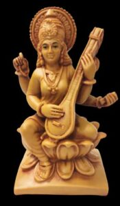Saraswati Idol/Statue for Home/Pooja Room,Car Dashboard,House Warming Gifting,School Gift/Home Decorative Showpiece 7? Handmade Marble