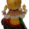 Resin Lord Ganesha Idol Ganesh Murti Statue Home Decor Ganeshji for Gift Showpiece (19 x 12 x 25) cm Multicolour,1 Piece