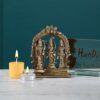 Brass Ram Darbar Idol, Standard Size, Antique Brown, 1 Piece