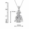 Sterling Silver (92.5% purity) God Hanuman Pendant for Men & Women Pure Silver Lord Bajrang Bali Locket for Good Health & Wealth