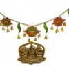 Laxmi Ganesh Saraswati Idol and Toran Free - Lakshmi Ganesh Murti Diwali Home Decoration Items Lakshmi Ganesh for Diwali puja Laxmi Ganesha Murti and Bandarwal (Toran) Free