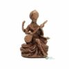 Resin 3" Saraswati Copper Finish Hindu God Statue Maa Saraswati Idol Figurine Decoration and Pooja Gifting Purpose Sculpture Office House Warming Statue Murti