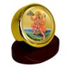 Hanuman Ji God Idol Photo Frame for Car Dashboard Table D?cor Office|MCF 1C Gold Frames and 24K Gold Plated Foil|Religious Photo Frame Idol for Pooja Gifts Table Tops Home Decor (5.5X5.0 CM)
