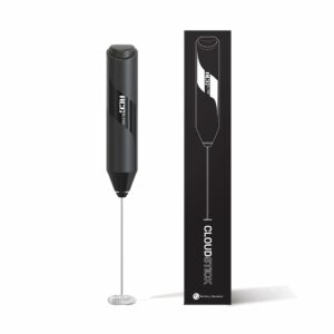 Cloudstick Coffee Frother Electric | Battery Operated Portable Foam Maker | Stainless Steel Electric Whisk, Mini Foamer for Lattes, Cappuccino, Frappe, Mocha for Kitchen Use