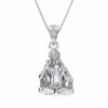 Sterling Silver (92.5% purity) God Hanuman Pendant for Men & Women Pure Silver Lord Bajrang Bali Locket for Good Health & Wealth