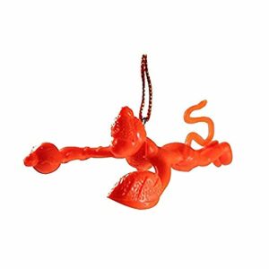 Pack of 1 Flying Lord Hanuman Hanging Sri Bajrang Bali Orange Car Decoration for Maruti-Suzuki All Car Models.