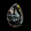 3D Crystal Sai Baba Idol Staute Murti for Home, Pooja Room, Gift Purpose & Car Dashboard. Multi (2 in)