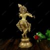 Antique Standing Krishna Idol in Brass