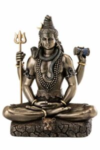 Shiva in Padmasana Lotus Pose Hindu Statue Figure Figurine Buddha