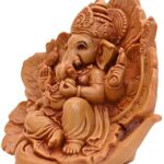 Ganesh Idol for Car Dashboard, Living Room, Drawing Room, Housewarming, Puja Ghar Decoration, 4 inches