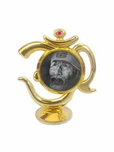 Metal Sai Baba (3.5 Inches, Black)