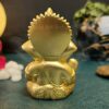 Lord Ganesha for Car Dashboard Ganesha Ganpati Idol God of Success and Luck (Gold Matte)