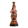 Marble Handcrafted Krishna Idol Decorative Hindu God Statue Murti Showpiece Figurine For Home Decor Craft Gifts For House Warming For Living Room, Brown, 33 X 13 X 10 Cm