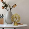 Lord Shiva Dancing Natraj Statue Brass Handcrafted Decorative Sculpture 6 Inches 390 Grams