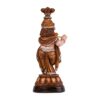 Marble Handcrafted Krishna Idol Decorative Hindu God Statue Murti Showpiece Figurine For Home Decor Craft Gifts For House Warming For Living Room, Brown, 33 X 13 X 10 Cm