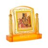 Radha Krishna Idol | Bansuri Krishna Statue (J001-33-A) Religious Acrylic Frame for Car Dashboard (L*B*H- 3.3 x 1.2 x 3.3 Inches)