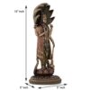 Version 1.0.0 13" Standing Vishnu Idol Statue - Lord Vishnu God Venkateshwara Narayan Avatar Figurine for Home Pooja Room, Resin