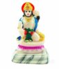Polyresin & Marble Dust Lord Hanuman Idol, Hanuman ji ki Murti in Blessing Posture with GEfinito, Bajrangwali ki Murti Figurine, 3.75 Inches, Multicolor, 1 Piece