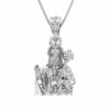 Sterling Silver (92.5% purity) God Hanuman Pendant for Men & Women Pure Silver Lord Bajrang Bali Locket for Good Health & Wealth