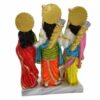 Marble Dust Lord Ram Darbar|God Ram,Laxman,Sita & Hanuman Darbar, Multicolor, 12.5 Inches, 1 Piece