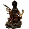 Saraswati Idol, Goddess of Knowledge, Music & Arts, Bronze Finish Statue for Home Temple
