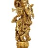 Lord Krishna Kishan Murti Idol Statue Sculpture - Brass - 21" Big Size