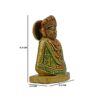 Brass Khatu Shyam Ji Murti Idol and Figurine | Shri Shyam Ji Statue for Gifting and Home and Office Dcor, 8.5Cm