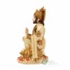 6.5" Hanuman Statue Sitting Fine Gold Painting Idol Decorative Showpiece Handcrafted Hanuman Ji Murti for Home Office and Gifting Purpose Sculpture