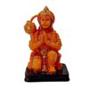 Orange Kesari Hanuman Ji Murti Bala Ji Bajrangbali Murti Statue Idol for Pooja Gift 5 Inch