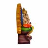 Ganapathy showpiece Ganapati Idol Ganapathi Murti Ganesh Statue Home Decor House Warming Gift for Living Room (Multicolour, 21 cm X 14 cm X 9 cm)