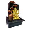 Ganesha Ganesh Ji Water Fountain Showpiece Idol for Home Living Room Temple Decor with Led Lights Table Top Decoration Gift Gifting Item, 15 inches