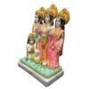 Home Dcor Marble Ram Darbar with Sita Laxman Hanuman Statue Murti Idol for Pooja Room -9" Height | Ram Rama Mandir for Home Dcor