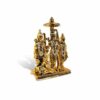 New Ram Darbar Idol (Ram Darbar St-1861) Golden Antique Metal God Stand Statue for Home/Mandir/Office Table Decor/Car Dashboard Murti Showpiece