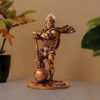 Lord Bahubali Hanuman Idol Statue, 7.48 Inch, Marble Dust and Resin, Gold Antique