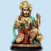 Fabric Hanuman Idol, 9x10x20 cm, Multicolour
