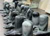 Marble Grey Stone Shiva Lingam Shiv Ling Idol Murti for Daily Pooja Purpose (3.5" Height)