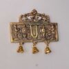 Wall Hanging Tirupati Balaji Symbol Shankh Chakra Tilak with Hanuman ji and garud Statue Gold Plating Antique Decorative for Home & Office Table Showpiece Figurines,R