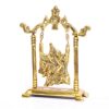 Radha Krishna on Swing jhula Metal Statue Gold Plated Decor Your Home,Office & Radha Krishna Murti,Showpiece Figurines,Religious Idol Gift Article...