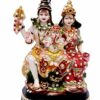 Shiv Parivar God Idol,Shiv Parivar God Murti Figurine Religious Pooja Gift Items and Murti for Mandir/Temple/Home/Office (Stone Work) (HXWXL-19CMX13CMX7CM) Multicolor(Resin)