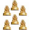 Return Gift for Women Ganesh Idol (Pack of 6), Diwali Gifts, Baby Shower Return Gifts, Wedding Gifts, Birthday Return Gifts(Brass, Gold)